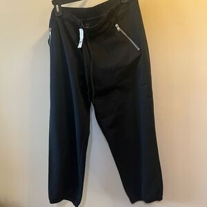 NY Company Black Zipper Pocket Jogger Pants w/ drawstring size XL NWT